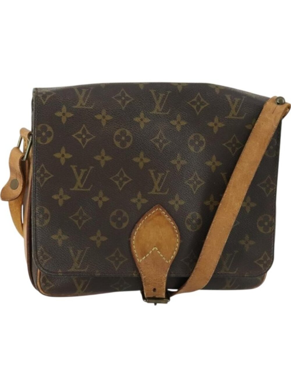 LOUIS VUITTON Monogram Cartouchiere GM Shoulder Bag M51252